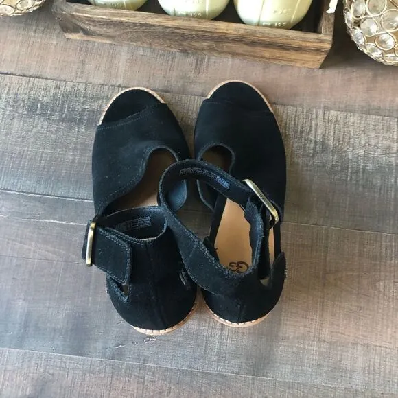 Ugg Aja Ankle Strap Block Heels