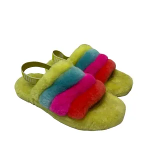 ugg fluff yeah slides big kids girls sandals multicolored size US 4 / EU you 36