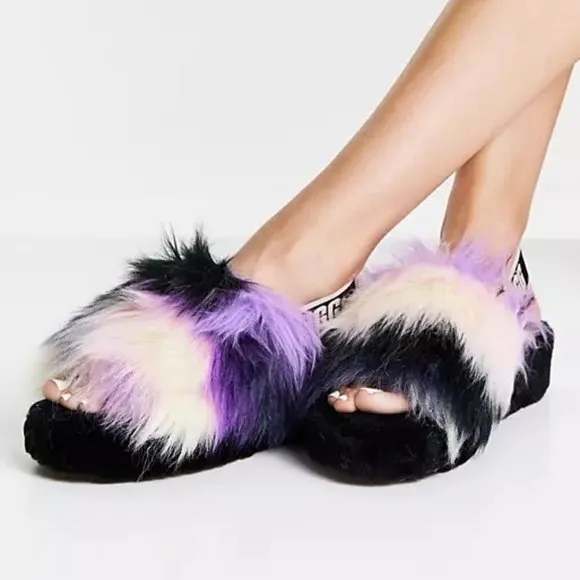 UGG Fluff Yeah Slides in Magnolia Tie Dye