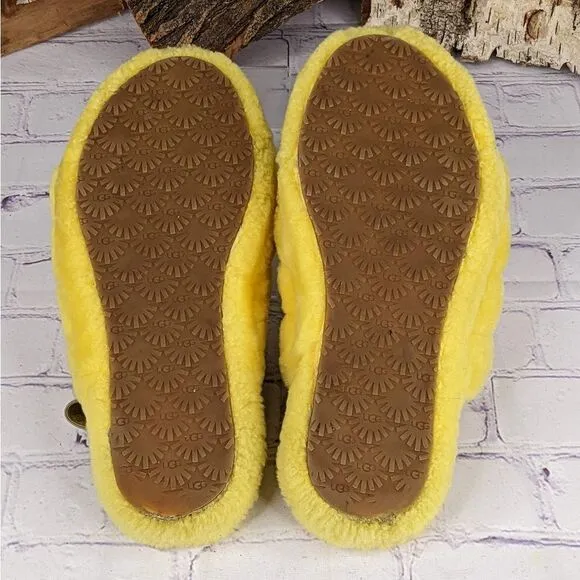 UGG Fluff Yeah Slides - Yellow