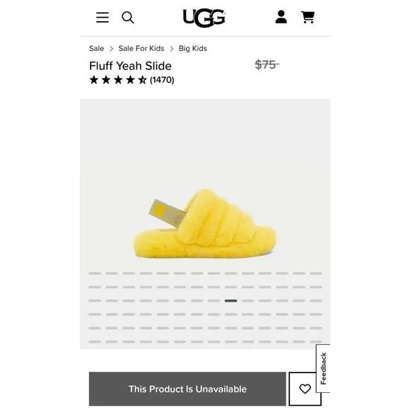 UGG Fluff Yeah Slides - Yellow