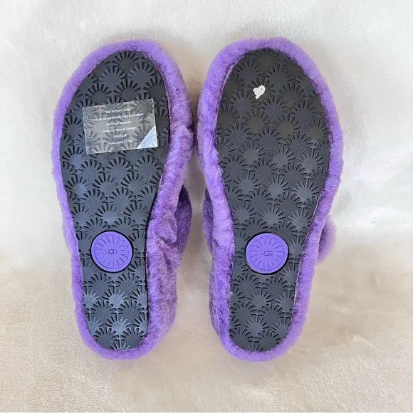 UGG Fuzz Yeah Slides in Violet Bloom