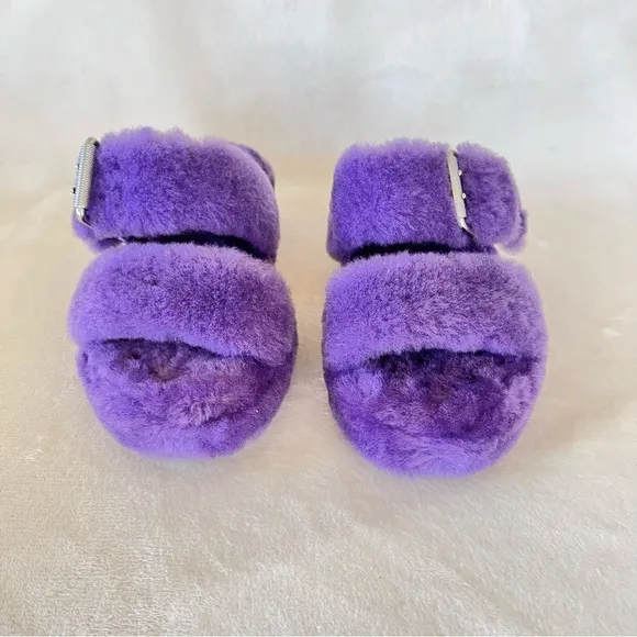 UGG Fuzz Yeah Slides in Violet Bloom