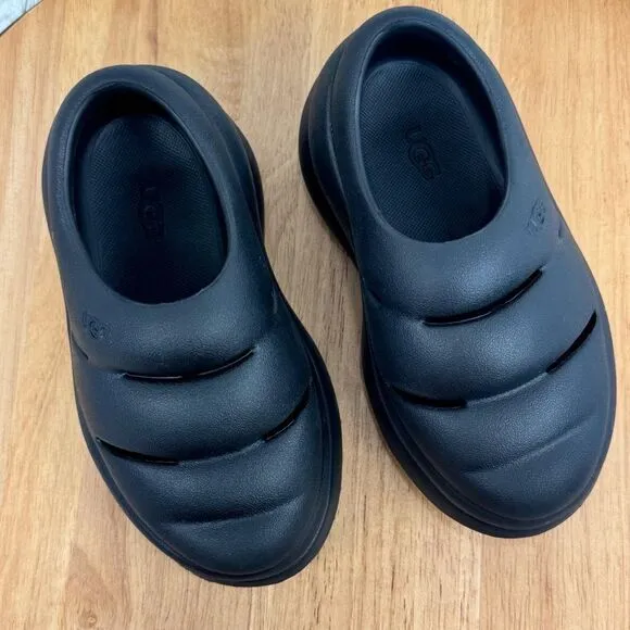 Ugg Kids Sport Yeah Clogs Black Toddler 10 EVA Chunky