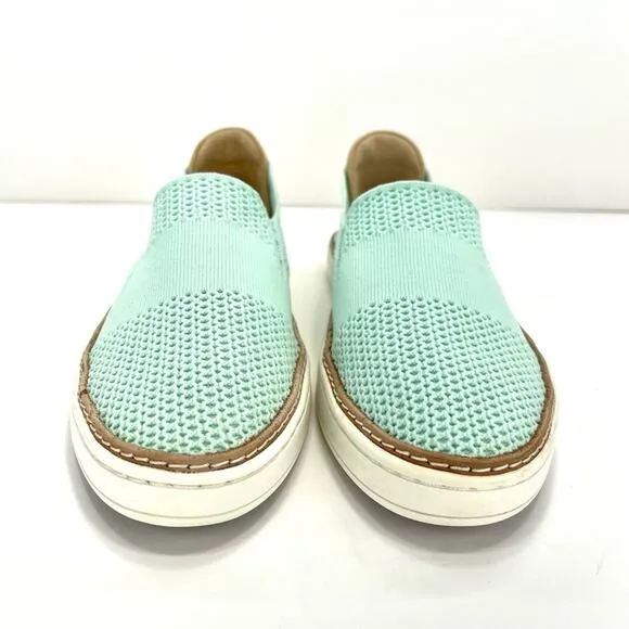 UGG “SAMMY” MINT/GREEN KNIT BREATHABLE LIGHTWEIGHT SLIP-ON SNEAKER