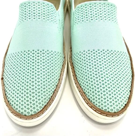 UGG “SAMMY” MINT/GREEN KNIT BREATHABLE LIGHTWEIGHT SLIP-ON SNEAKER