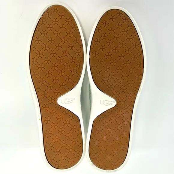 UGG “SAMMY” MINT/GREEN KNIT BREATHABLE LIGHTWEIGHT SLIP-ON SNEAKER
