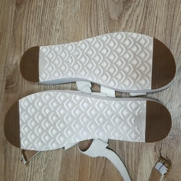 Ugg Treadlite Womens Braylynn White Flatform Wedge Heel Sandals