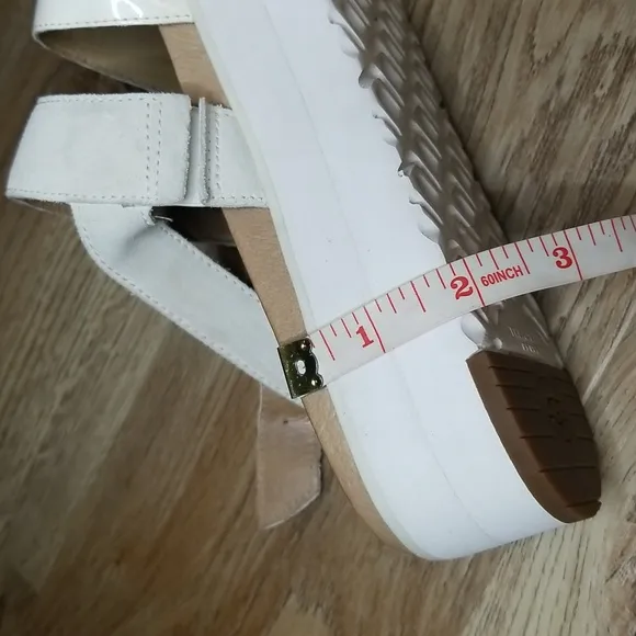 Ugg Treadlite Womens Braylynn White Flatform Wedge Heel Sandals