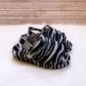 UGG Women’s Fluff Yeah Zebra Slides