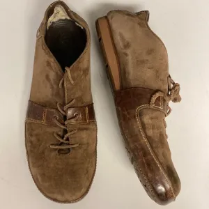 UGG Wyatt Track Brown Suede Lace Up Oxford Shoes Size 13