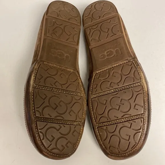 UGG Wyatt Track Brown Suede Lace Up Oxford Shoes Size 13