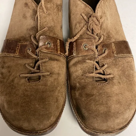 UGG Wyatt Track Brown Suede Lace Up Oxford Shoes Size 13