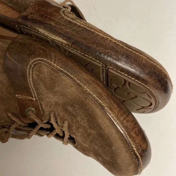 UGG Wyatt Track Brown Suede Lace Up Oxford Shoes Size 13