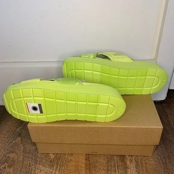 UGG Emily Mesh Slide Pollen Sandals Size 6.5