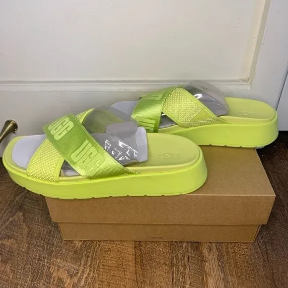 UGG Emily Mesh Slide Pollen Sandals Size 6.5