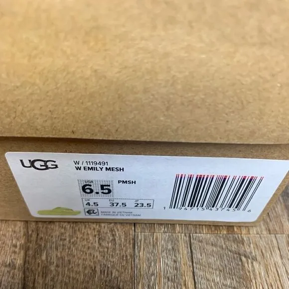 UGG Emily Mesh Slide Pollen Sandals Size 6.5