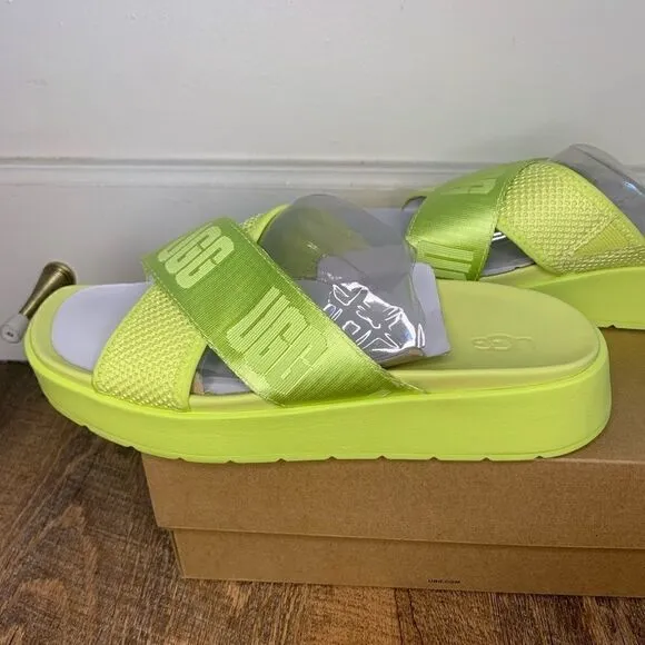 UGG Emily Mesh Slide Pollen Sandals Size 6.5