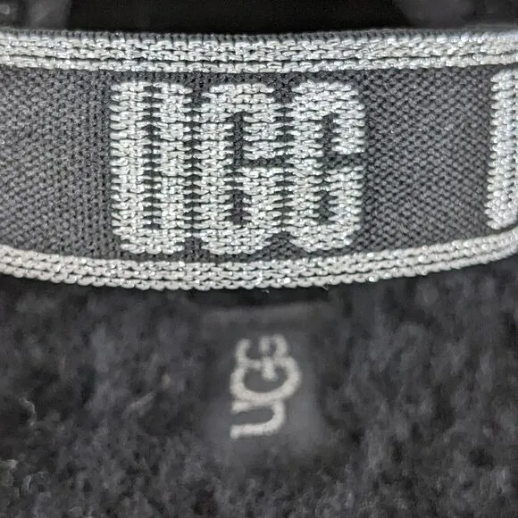 UGG Fluff Yeah Metallic Sparkle Slippers Slides