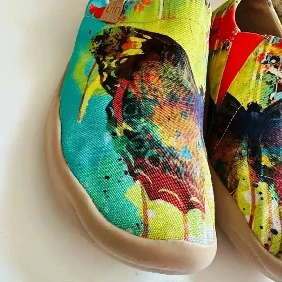 Uin Mottled Butterfly Slip Ons