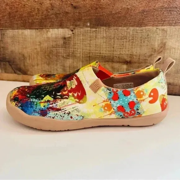 Uin Mottled Butterfly Slip Ons
