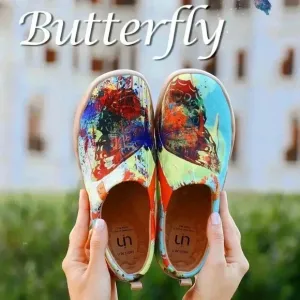 Uin Mottled Butterfly Slip Ons