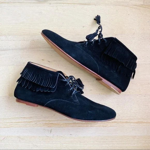 Ulla Johnson suede fringe bootie