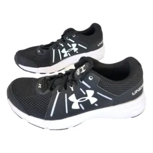 Under Armour Dash Rn 2  Black Mesh Upper Lace Up Athletic Shoes Size 6.5 NWOT