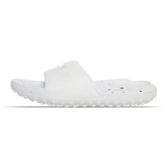 Under Armour Project Rock 3 Mens Slides Sandals White Gray Size 11 3026034-100