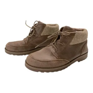 Unisex UGG Boots Kids 6 Brown Orin Wool Cuff Lace Up Ankle Bootie Casual