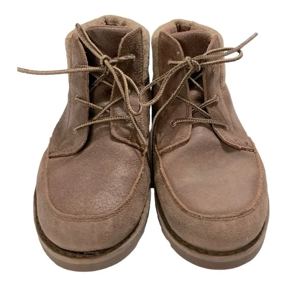 Unisex UGG Boots Kids 6 Brown Orin Wool Cuff Lace Up Ankle Bootie Casual