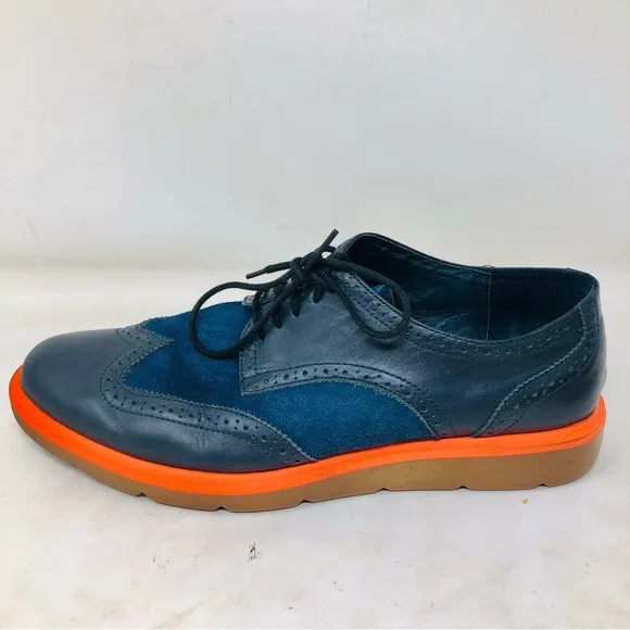 United Nude Navy Leather Oxfords