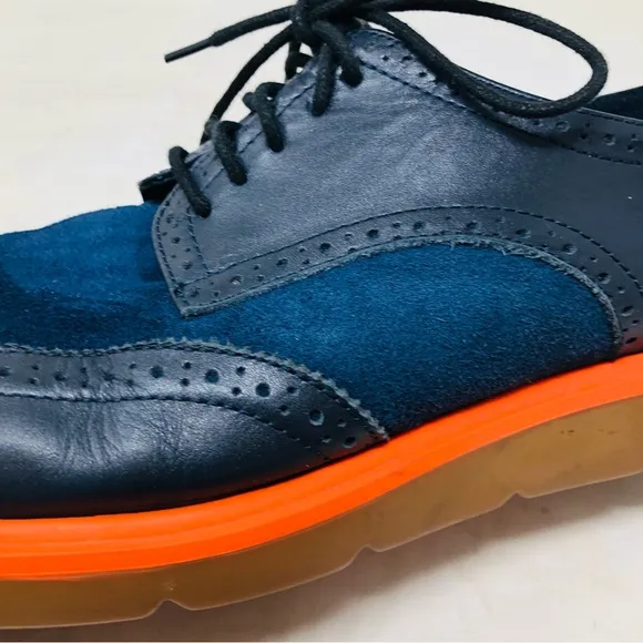 United Nude Navy Leather Oxfords