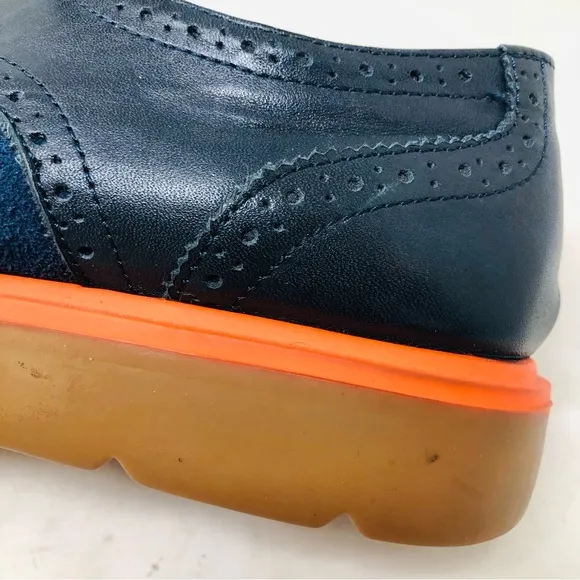 United Nude Navy Leather Oxfords