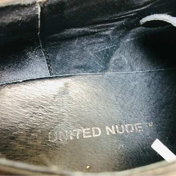 United Nude Navy Leather Oxfords