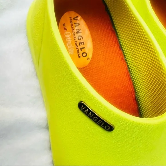 Vangelo Professional Footwear Carlisle Neon Clogs Unisex L15 M13 Slip Resistant