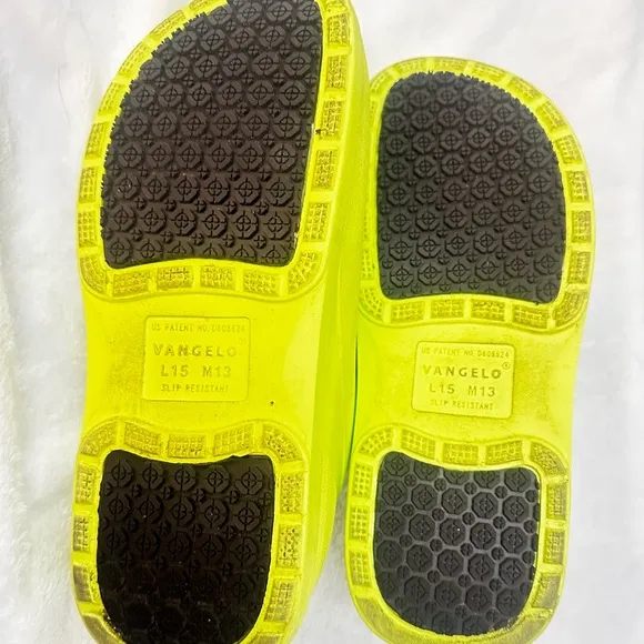 Vangelo Professional Footwear Carlisle Neon Clogs Unisex L15 M13 Slip Resistant