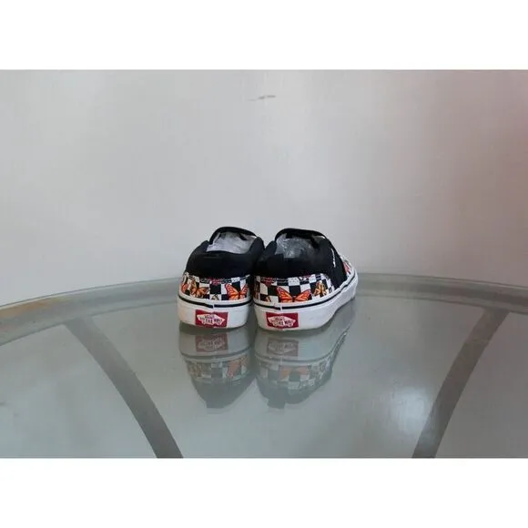 Vans Asher Butterfly Checker Multi Canvas Slip On Skate Shoes Size Missy 6
