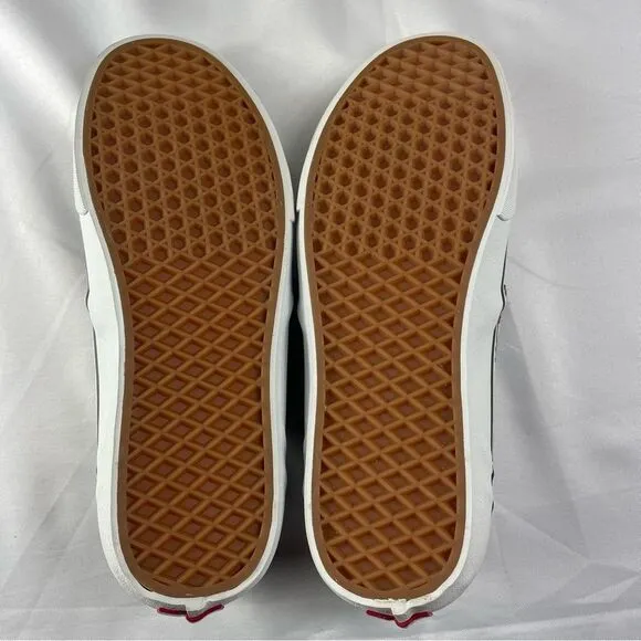 Vans Asher Deluxe Floral Party Canvas Slip-Ons Men’s Sz 11.5 (Root Beer)