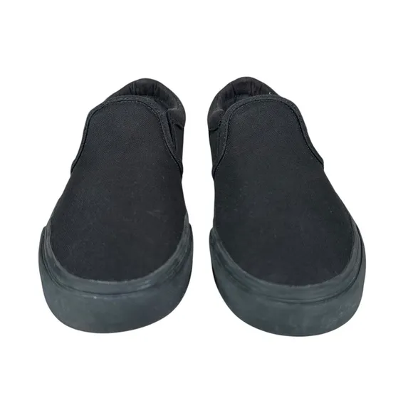 VANS Asher Slip-On Canvas Sneaker in black