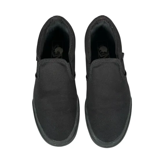 VANS Asher Slip-On Canvas Sneaker in black