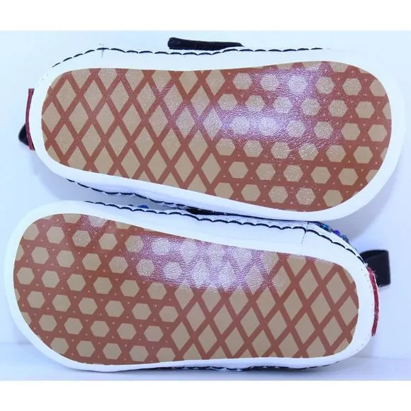 Vans Checkerboard Slip-On Black Crystal Sneakers 3