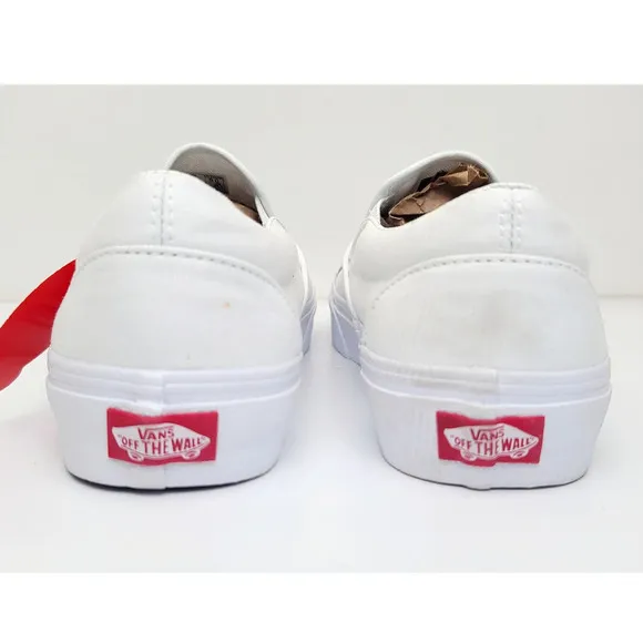 VANS Classic Slip On Big Reveal Skate Shoe White Paisley Sneakers Women's 6
