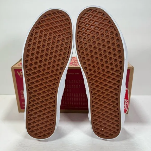 Vans Classic Slip-On Big Reveal True White Paisley Sneakers Men's Size 10