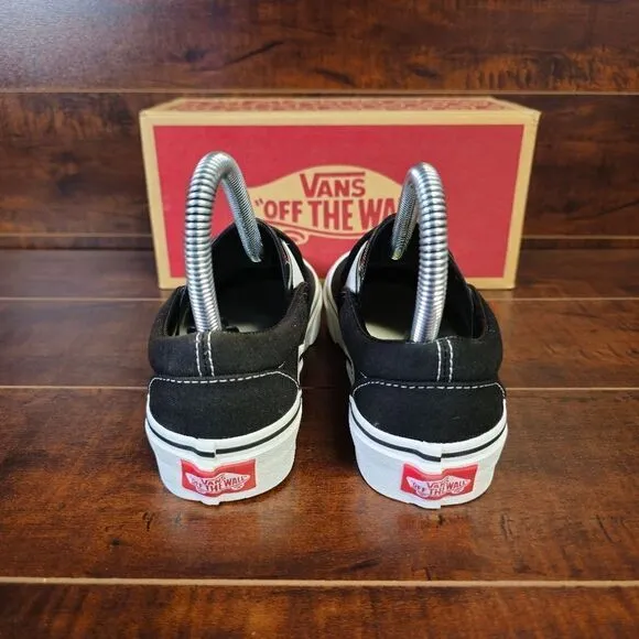 Vans Classic Slip-On Black Canvas Sneakers Womens Size 5