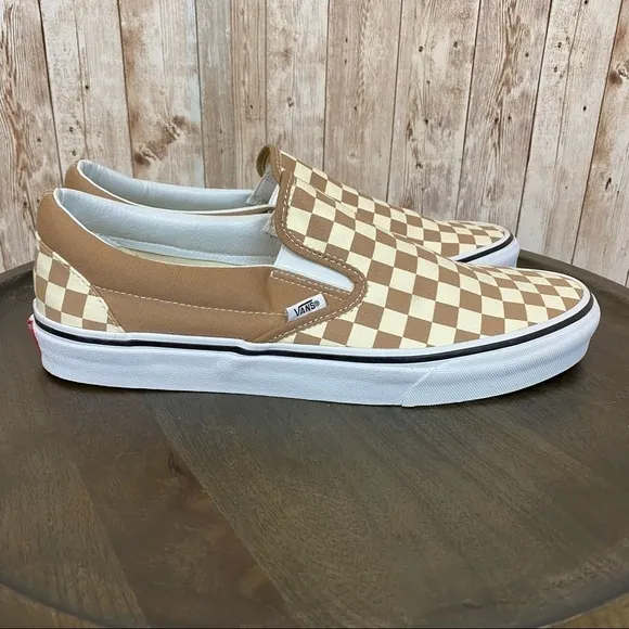 Vans Classic Slip On Checkerboard Canvas Sneaker Size 9.5 Men