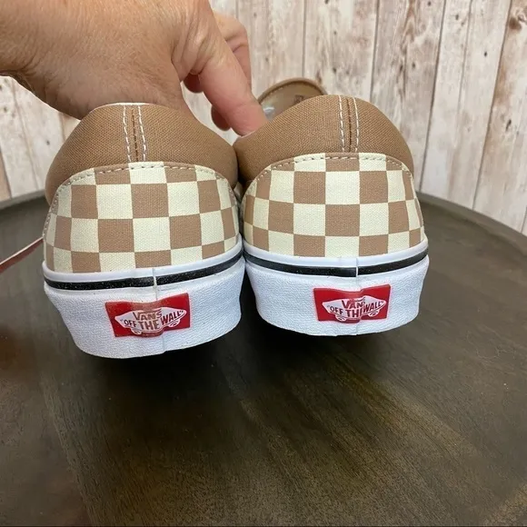 Vans Classic Slip On Checkerboard Canvas Sneaker Size 9.5 Men
