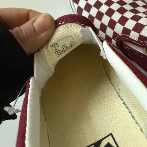 Vans Classic Slip-On Checkerboard Shoe size 1 kids