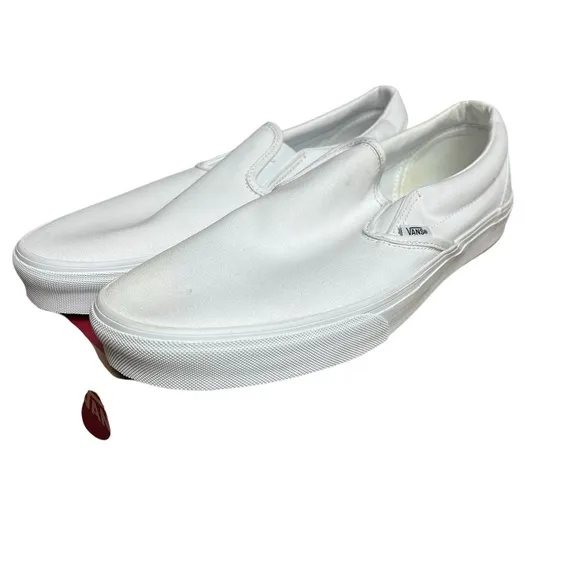 VANS Classic Slip-On in White Size 14.0M
