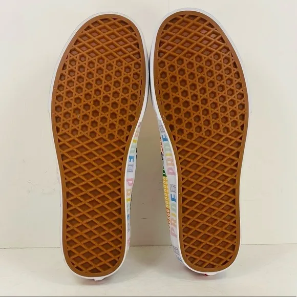 Vans Classic Slip-On Pride Multi/ True White Women Size 9.5